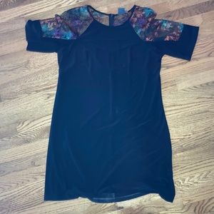 Gabby skye embroidered black dress suitable for day or evening wear